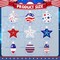48 PCS 4th of July Hangings Swirl Decorations, Independence Day Patriotic Party Supplies, No DIY Ceiling Streamers Decor for Holiday Birthday Wedding Veteran Day Tree Red White Blue Decorations